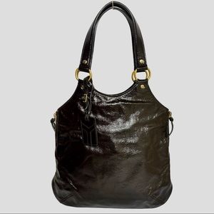 Yves Saint Laurent YSL Patent Leather Metropolis Tribute Tote Bag